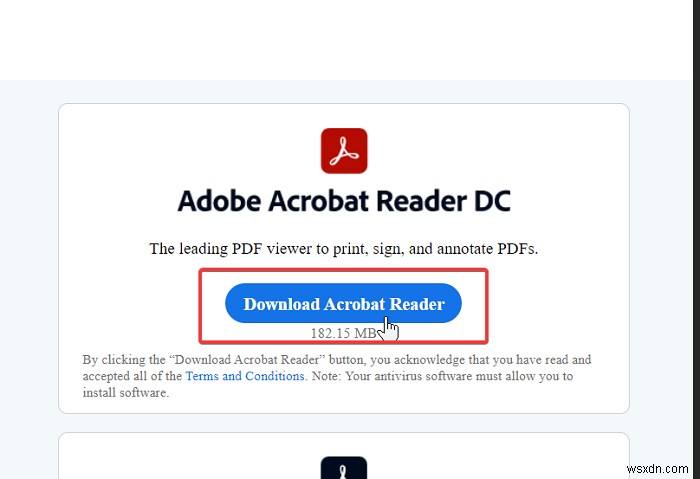 Fix Adobe Reader error 109 when opening, reading or saving PDF
