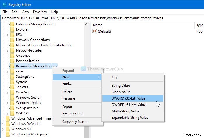How to disable Removable Storage classes and access in Windows 10