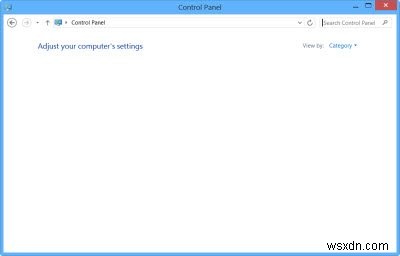 Control Panel or System Restore window blank in Windows 11/10