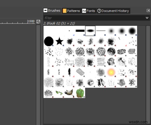GIMP paintbrush not working; won’t let you draw