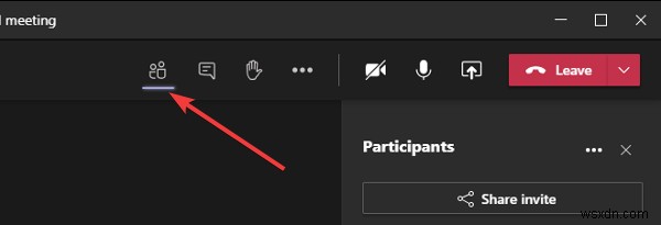 How to mute one or all participants microphone in Microsoft Teams