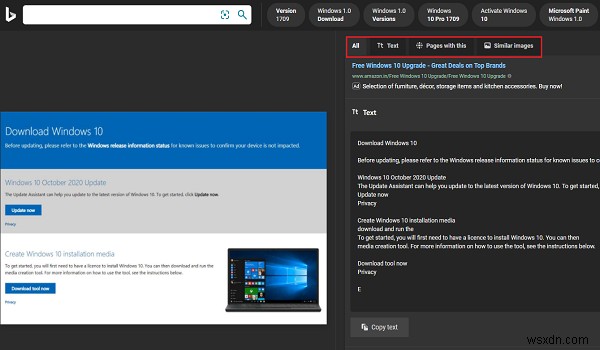 How to use the new “Search with a screenshot” feature in Windows 10