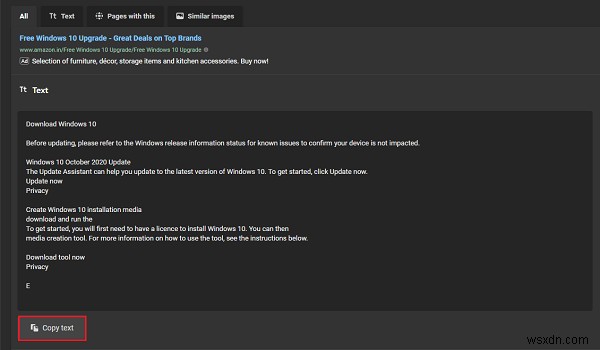 How to use the new “Search with a screenshot” feature in Windows 10