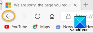 Enable Backspace Key to go back to the previous page in Microsoft Edge