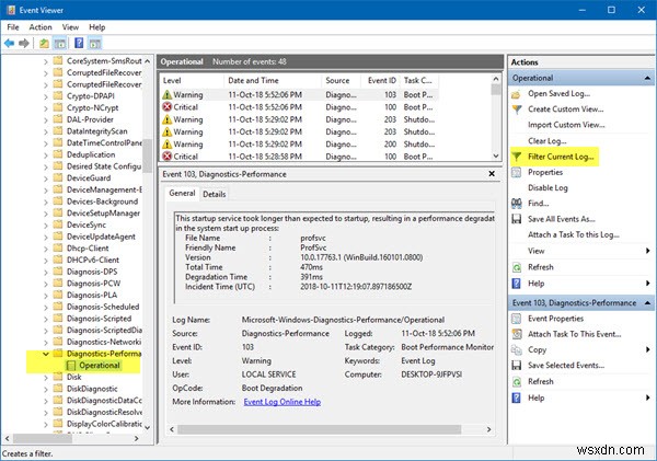 How to identify Windows Services delaying Shutdown or Startup