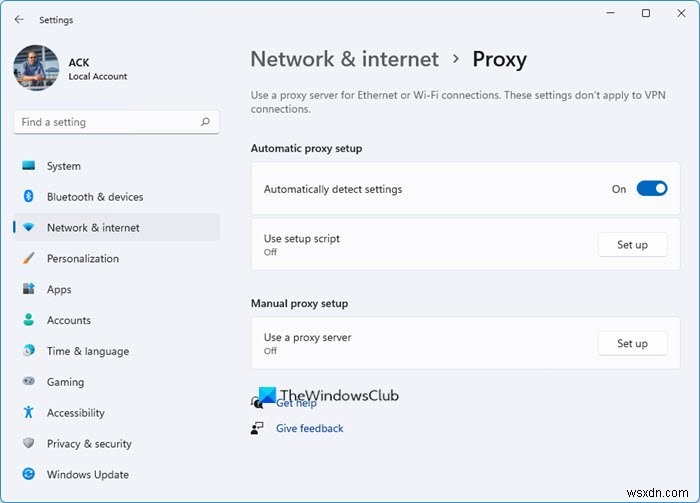How to disable Proxy or Prevent changing Proxy settings in Windows 11/10