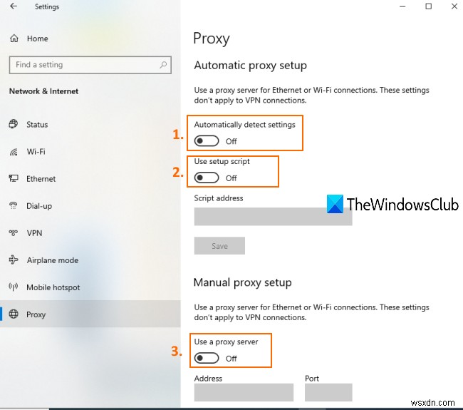How to disable Proxy or Prevent changing Proxy settings in Windows 11/10