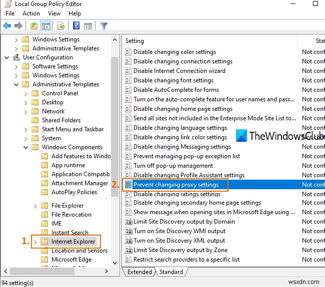 How to disable Proxy or Prevent changing Proxy settings in Windows 11/10
