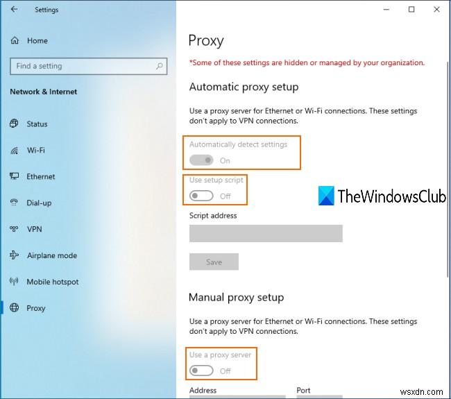 How to disable Proxy or Prevent changing Proxy settings in Windows 11/10