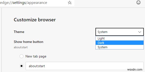 How to enable Dark Mode theme on new Microsoft Edge browser