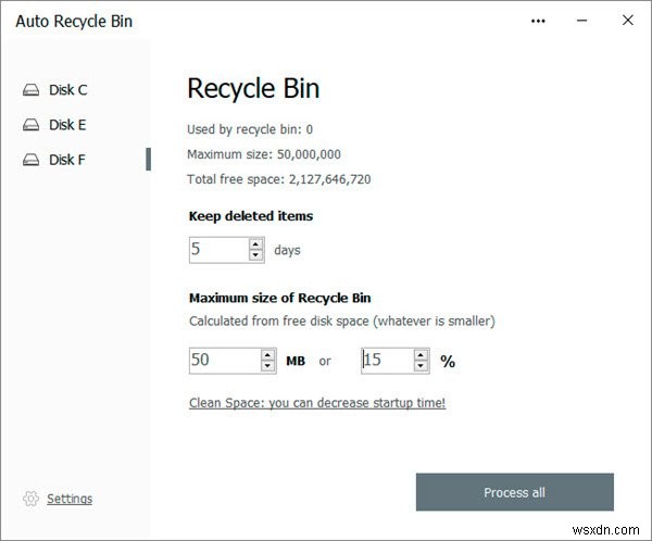 Automatically delete files in Downloads folder & Recycle Bin using Storage Sense in Windows 10