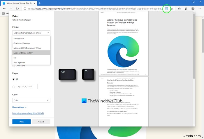 Fix Microsoft Edge Printing problems on Windows 11/10