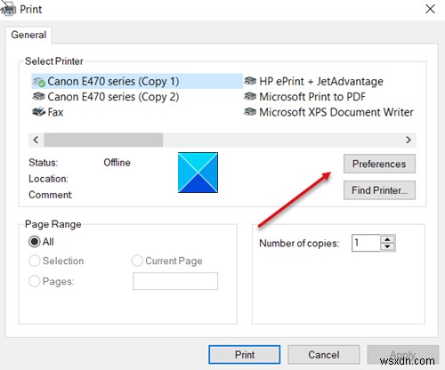 How to print from the Microsoft Edge browser in Windows 10