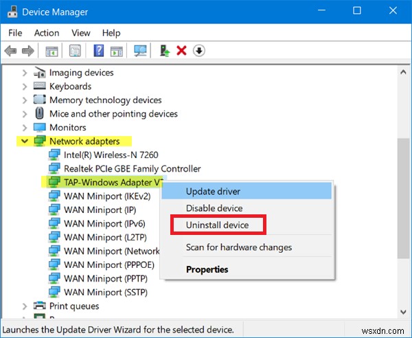 There are no TAP-Windows adapters installed on this system