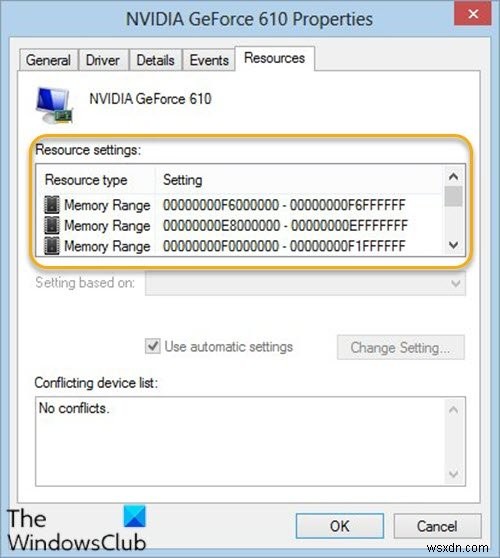 Windows cannot identify all the resources this device uses (Code 16) error in Windows 10