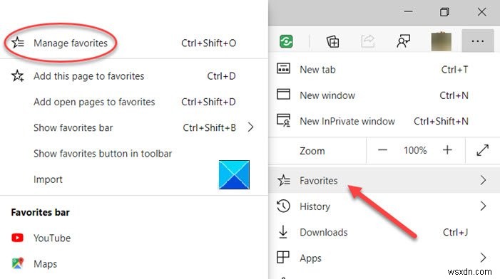 How to Import or Export Edge browser Favorites to an HTML file