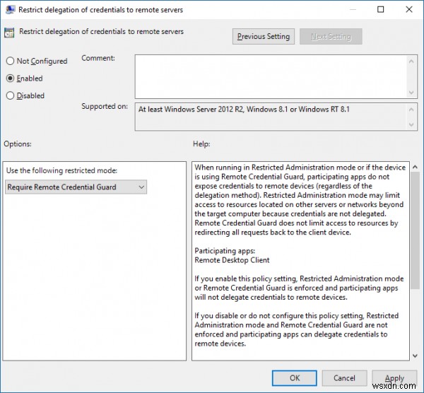 Remote Credential Guard protects Remote Desktop credentials in Windows 10