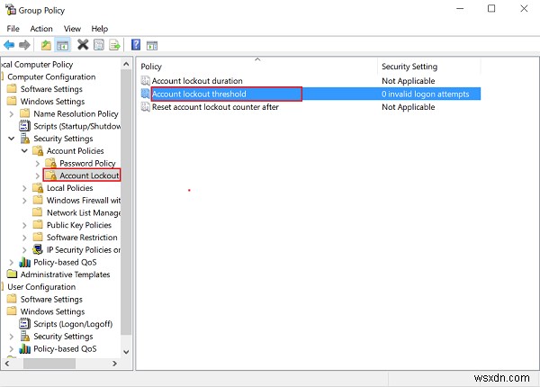 The referenced account is currently locked out and may not be logged into