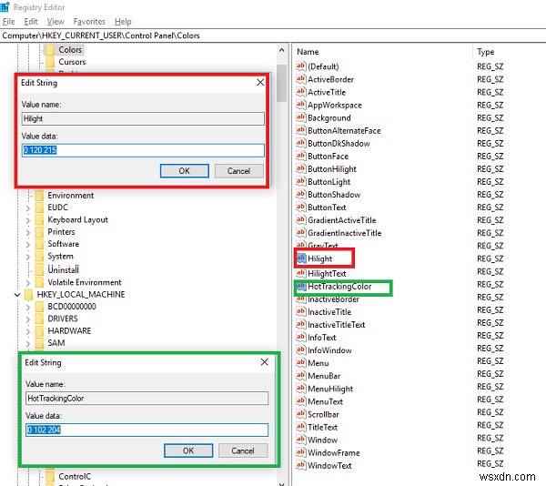 How to change Translucent Selection Rectangle Box color in Windows 11/10