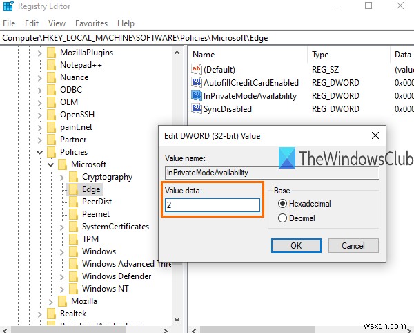 How to make Microsoft Edge always start in InPrivate mode
