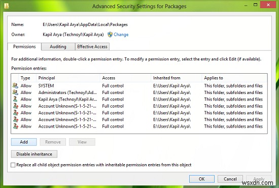 Error 0x80070005 while installing or updating Windows 10 Store Apps
