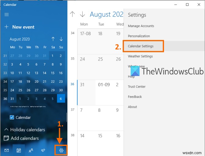 How to Enable or Disable Alternate Calendar in Calendar app of Windows 11/10