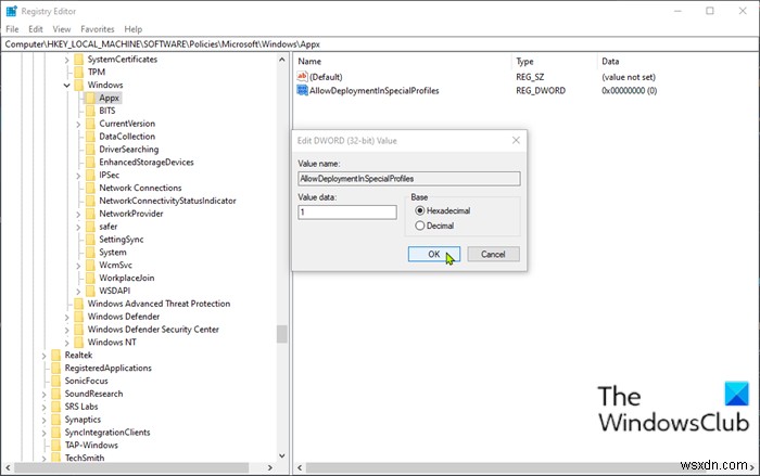The deployment operation was blocked because Special profile deployment is not allowed