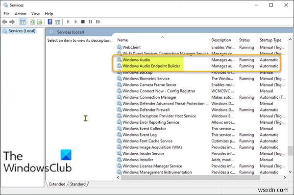 Fix One or more audio service isn’t running error in Windows 11/10