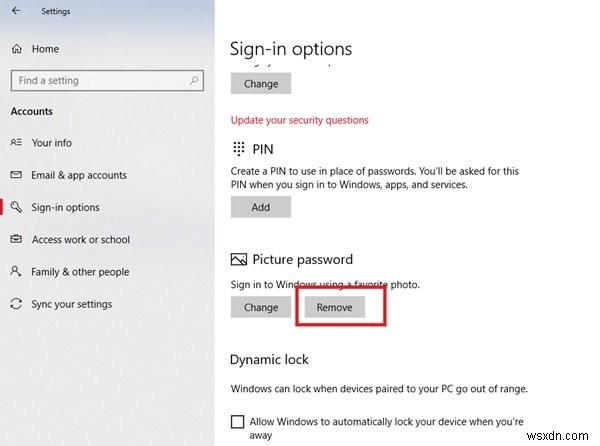 How to set up Picture Password in Windows 10