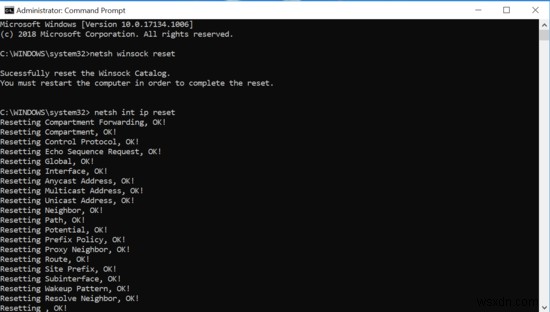 WiFi connected, but no internet access on Windows 10