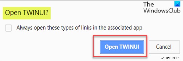 Fix TWINUI error on Windows 10