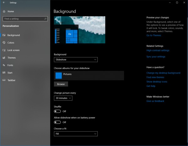 How to use Windows Spotlight as Desktop Wallpaper Slideshow