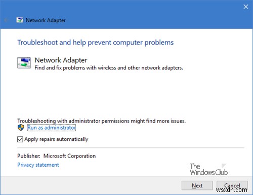 Network Adapter missing in Windows 10