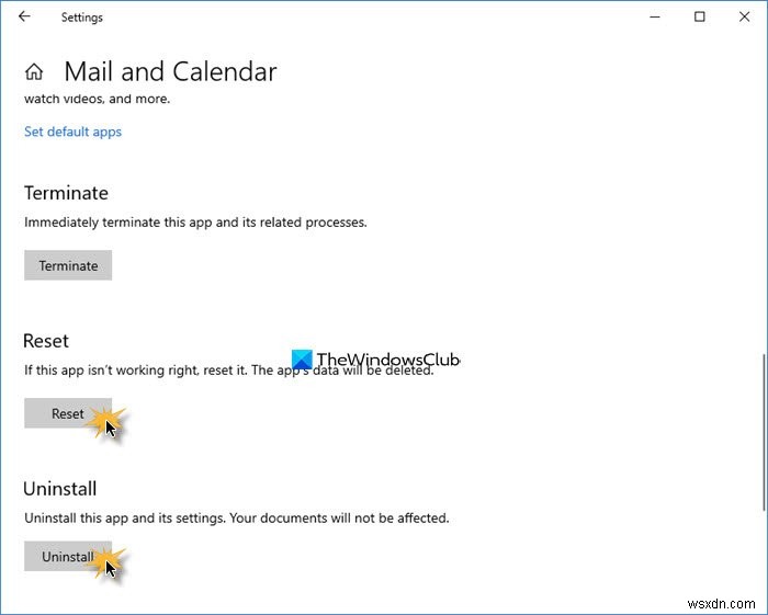 Error 0x80048802, Can’t forward or send Email using Mail app in Windows 10
