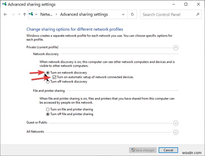 Network discovery is turned off and not turning on in Windows 11/10