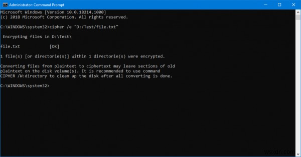 How to encrypt files with EFS Encryption on Windows 11/10