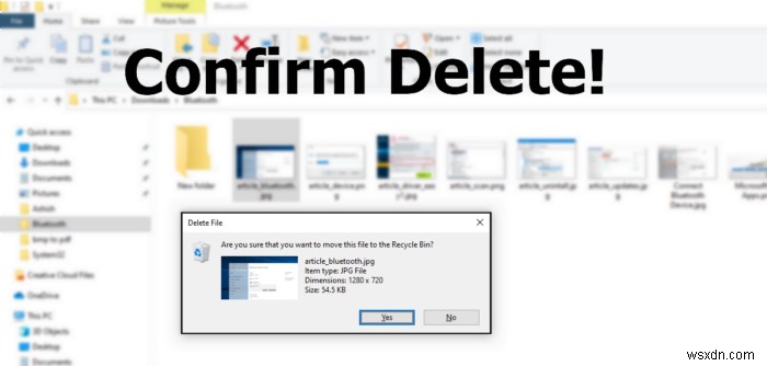 Enable or Disable Delete Confirmation Box for Recycle Bin in Windows 11/10