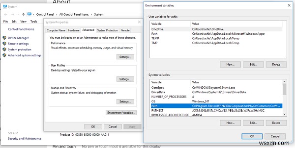 A command is not recognized as an internal or external command