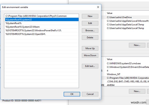 A command is not recognized as an internal or external command