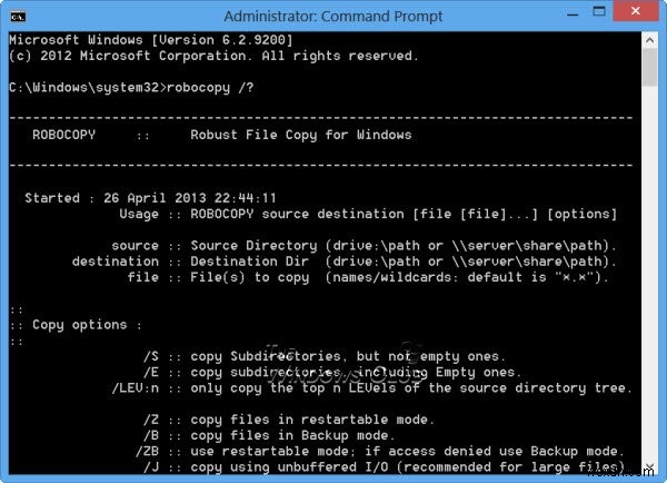 Robocopy in Windows 11/10 & Microsoft Robocopy GUI