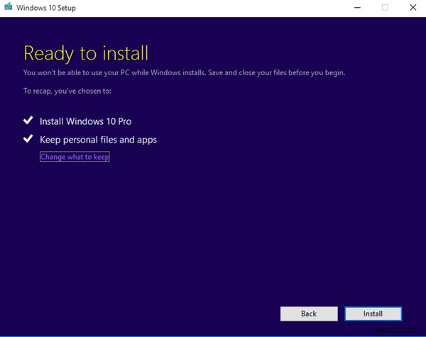 Fix Windows 11/10 stuck at Ready to install