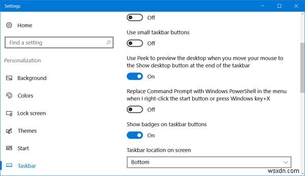 Enable or Disable Show Badges on Taskbar buttons in Windows 10