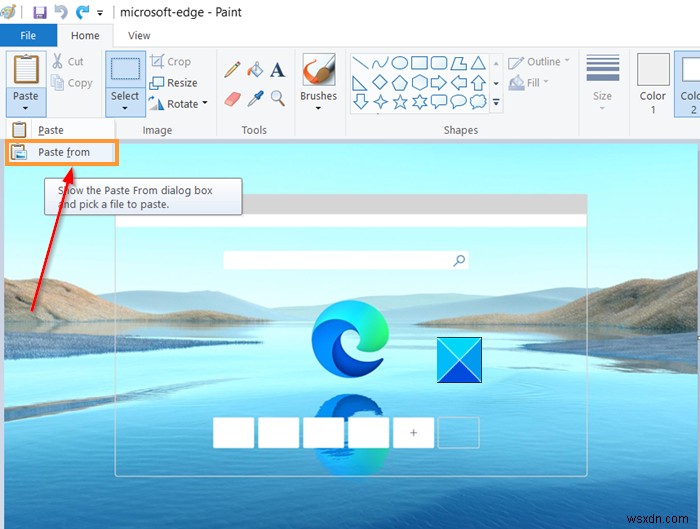 How to add a Transparent Image over Screenshot with Microsoft Paint