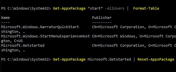 How to reset Microsoft Store apps using PowerShell in Windows 10