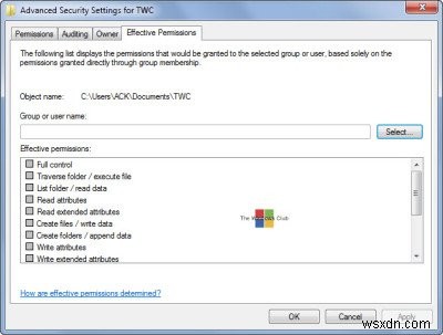 What are Effective Permissions for Files and Folders in Windows 10?