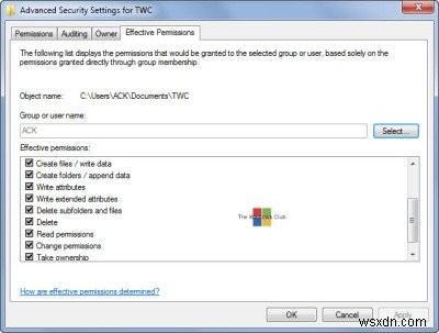 What are Effective Permissions for Files and Folders in Windows 10?
