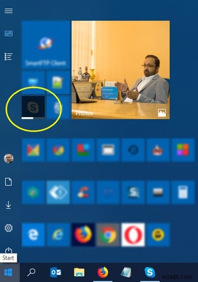 Start Menu Tiles going dark on Windows 10
