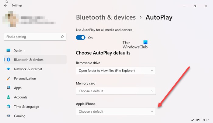 Prevent Photos app from opening when connecting your Phone to Windows 11/10 PC