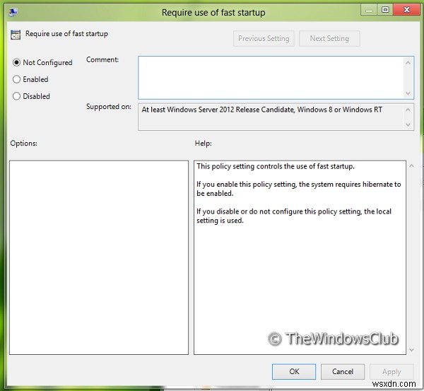 Force Windows to always boot using Fast Startup or Hybrid Boot