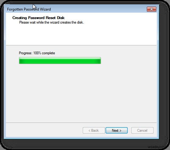 Create Password Reset Disk using USB Flash drive on Windows 10